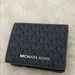 Michael Kors Black Key Card Holder Monogram